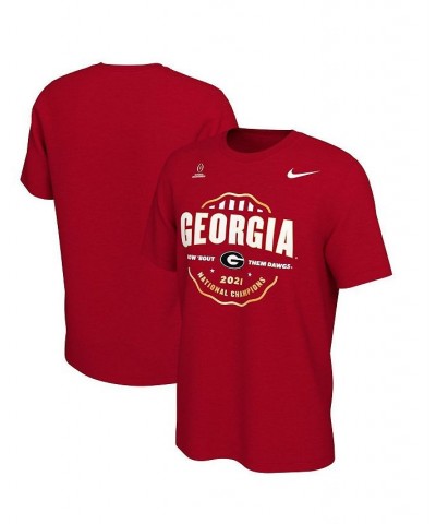 Men's Red Georgia Bulldogs College Football Playoff 2021 National Champions Celebration T-shirt $14.08 T-Shirts