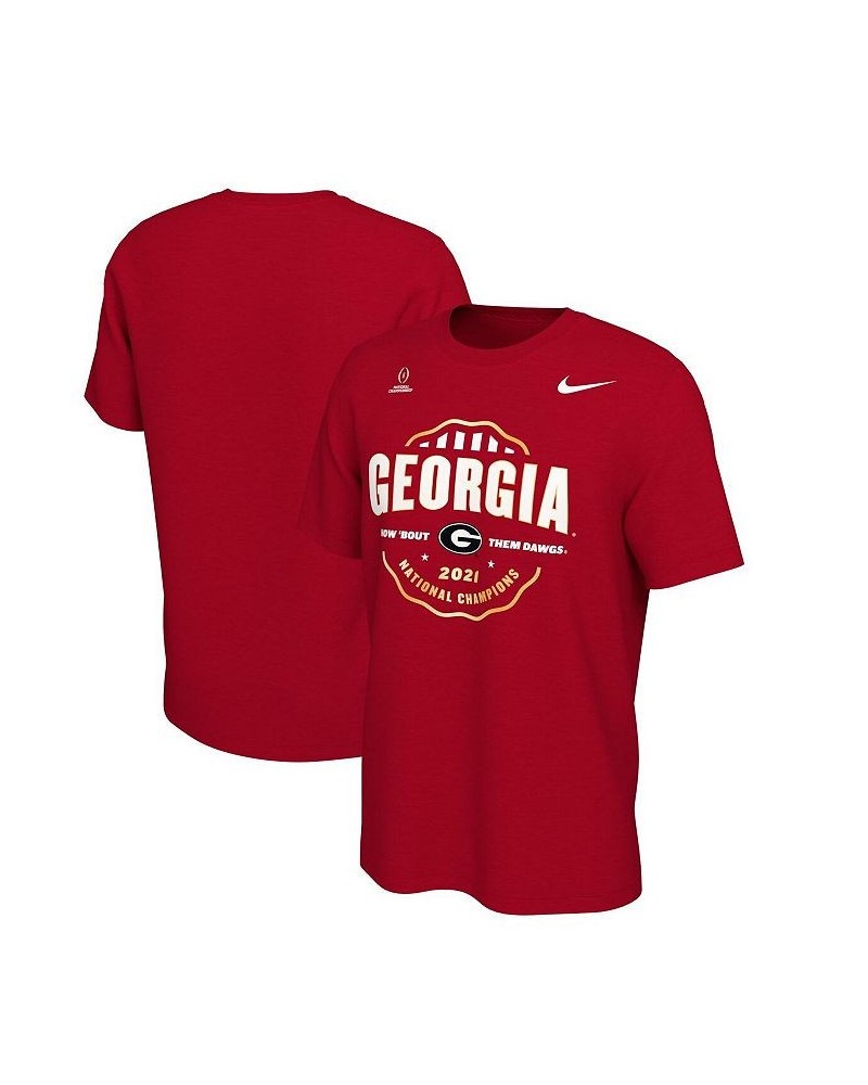 Men's Red Georgia Bulldogs College Football Playoff 2021 National Champions Celebration T-shirt $14.08 T-Shirts