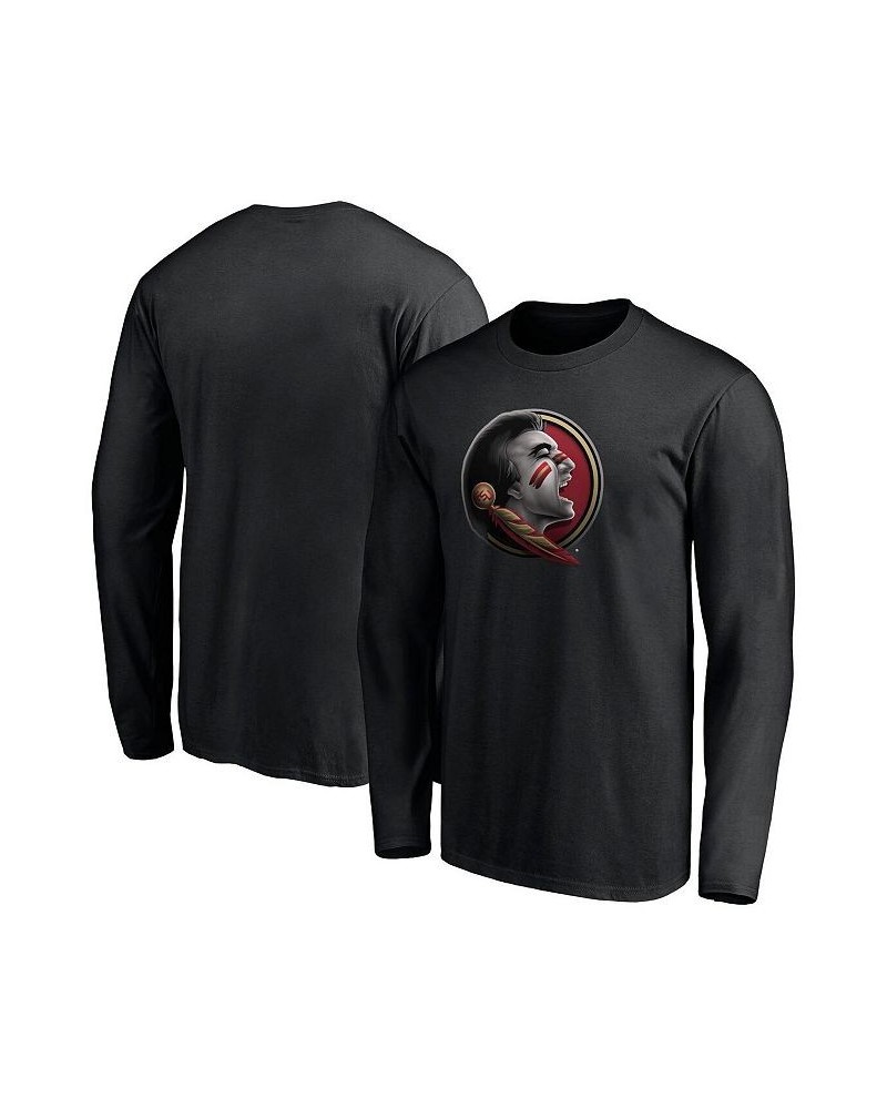 Men's Branded Black Florida State Seminoles Midnight Mascot Long Sleeve T-shirt $19.94 T-Shirts