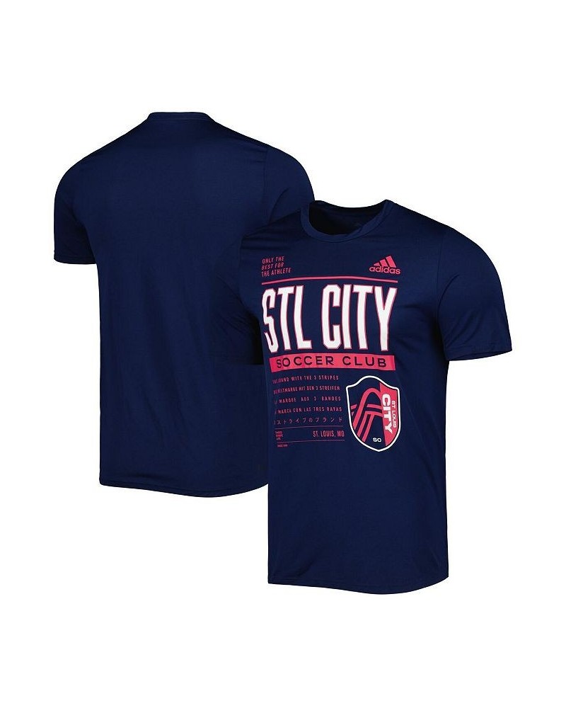 Men's Navy St. Louis City SC Club DNA Performance T-shirt $25.19 T-Shirts