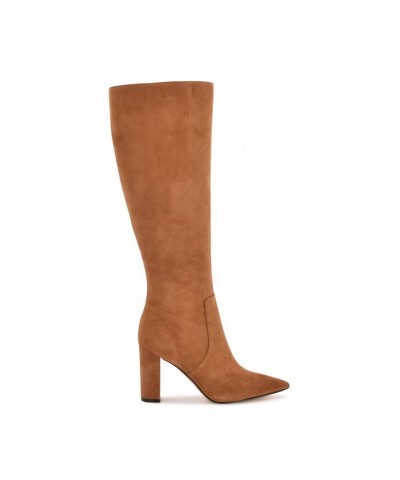 Women's Danee Dress Wide Calf Boots Brown $93.21 Shoes