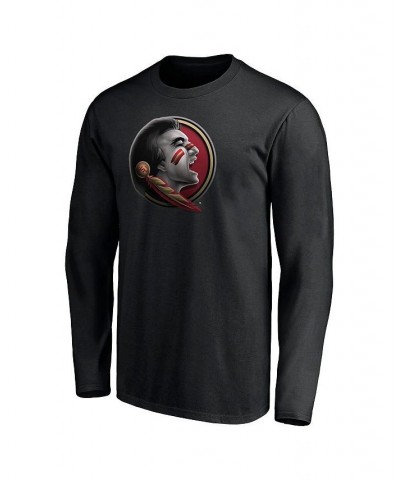 Men's Branded Black Florida State Seminoles Midnight Mascot Long Sleeve T-shirt $19.94 T-Shirts