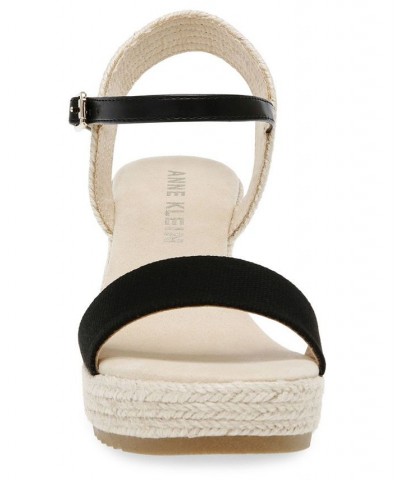 Women's Wella Wedge Sandals Black $40.59 Shoes