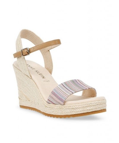 Women's Wella Wedge Sandals Black $40.59 Shoes