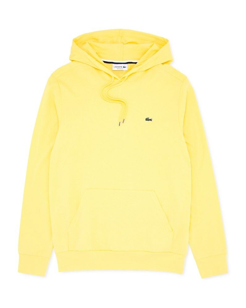 Hoodie Jersey Long Sleeve Tee Shirt with Kangaroo Pocket Yellow $54.00 T-Shirts