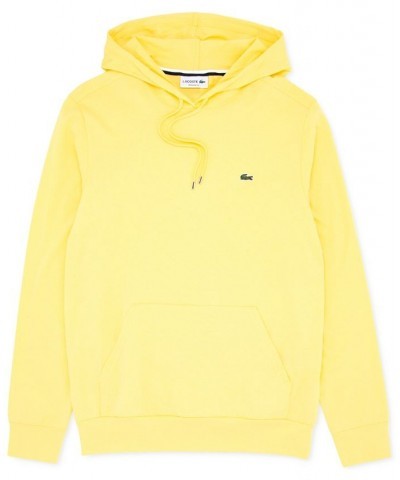 Hoodie Jersey Long Sleeve Tee Shirt with Kangaroo Pocket Yellow $54.00 T-Shirts