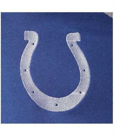 Men's Royal, Gray Indianapolis Colts Playoffs Color Block Full-Zip Hoodie $44.10 Sweatshirt