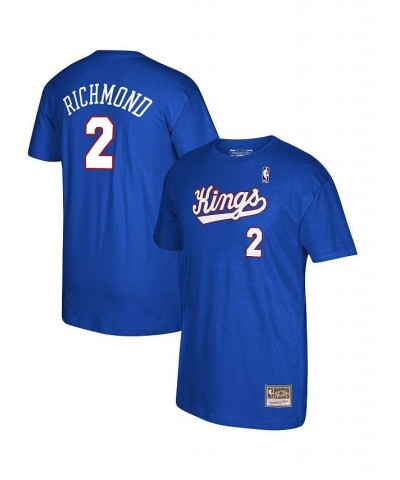 Men's Mitch Richmond Royal Sacramento Kings 35th Anniversary Hardwood Classics Name and Number T-shirt $20.21 T-Shirts