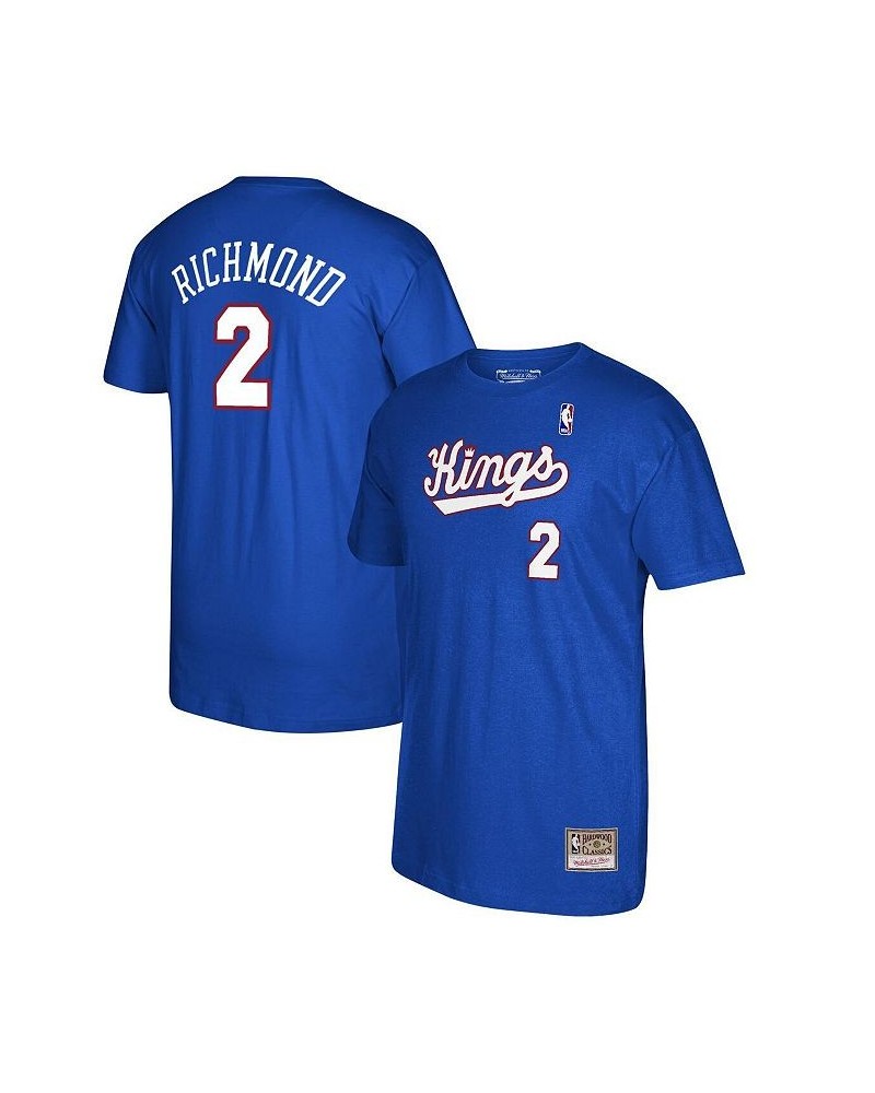 Men's Mitch Richmond Royal Sacramento Kings 35th Anniversary Hardwood Classics Name and Number T-shirt $20.21 T-Shirts