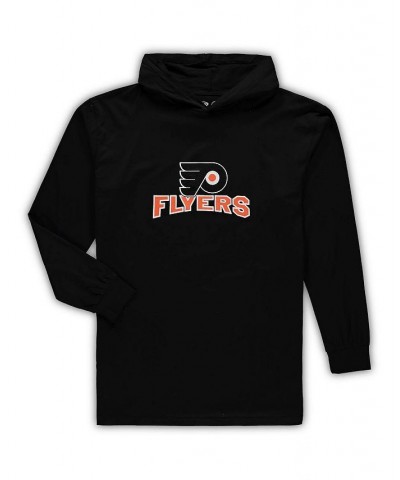 Men's Black Philadelphia Flyers Big and Tall Pullover Hoodie and Joggers Sleep Set $35.77 Pajama