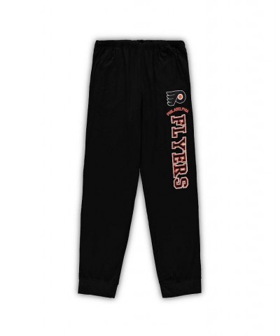 Men's Black Philadelphia Flyers Big and Tall Pullover Hoodie and Joggers Sleep Set $35.77 Pajama