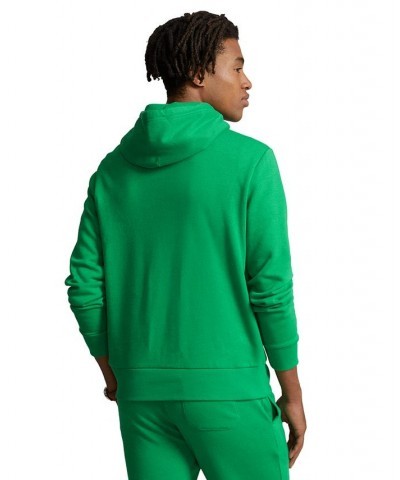 Men's Logo-Embroidered Fleece Hoodie Green $55.30 Sweatshirt