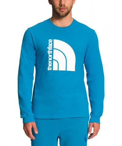 Men's Coordinates Crewneck Logo Shirt Blue $24.75 T-Shirts