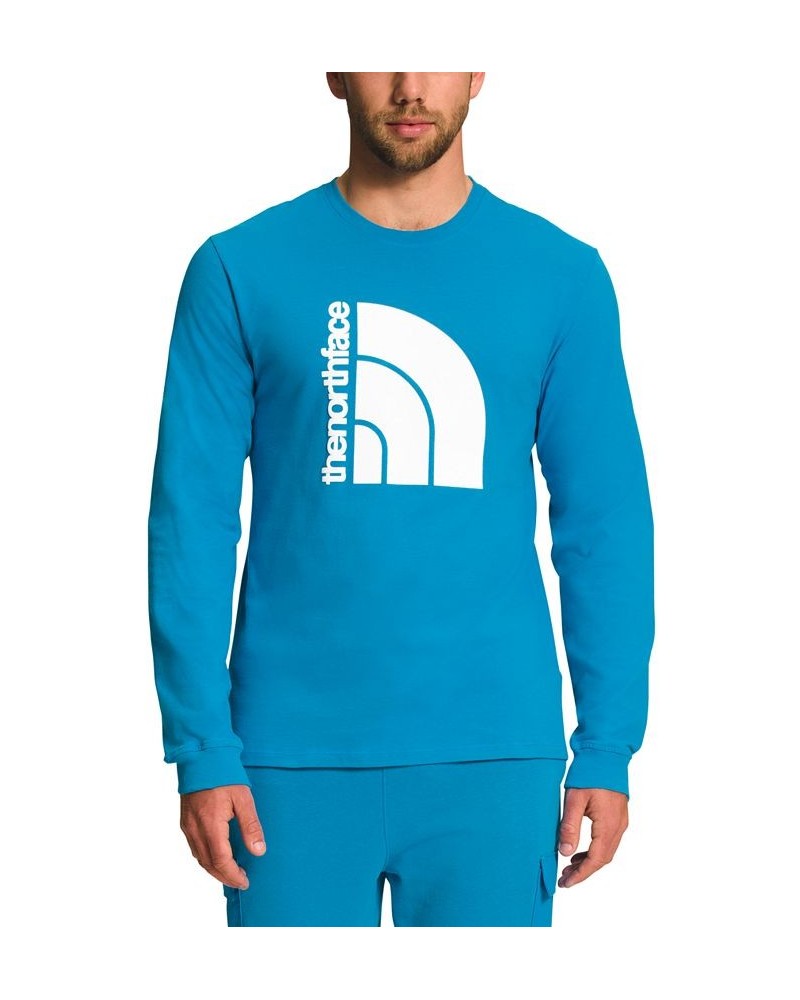 Men's Coordinates Crewneck Logo Shirt Blue $24.75 T-Shirts