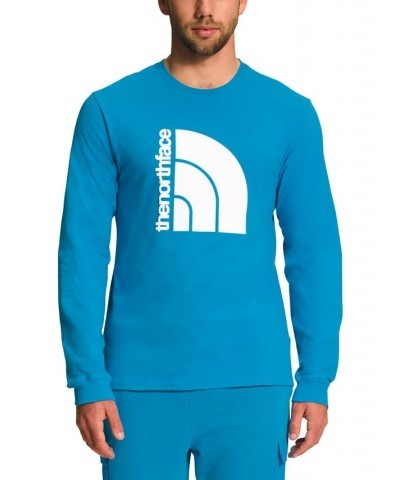 Men's Coordinates Crewneck Logo Shirt Blue $24.75 T-Shirts