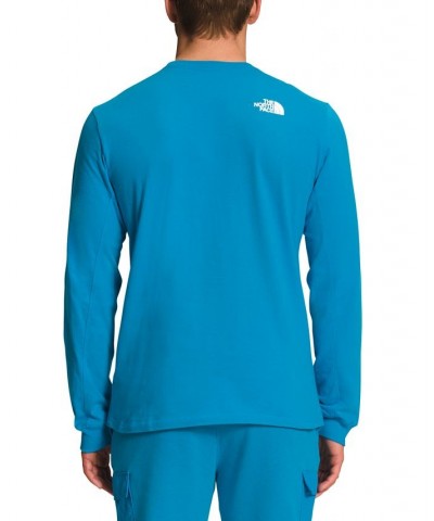 Men's Coordinates Crewneck Logo Shirt Blue $24.75 T-Shirts