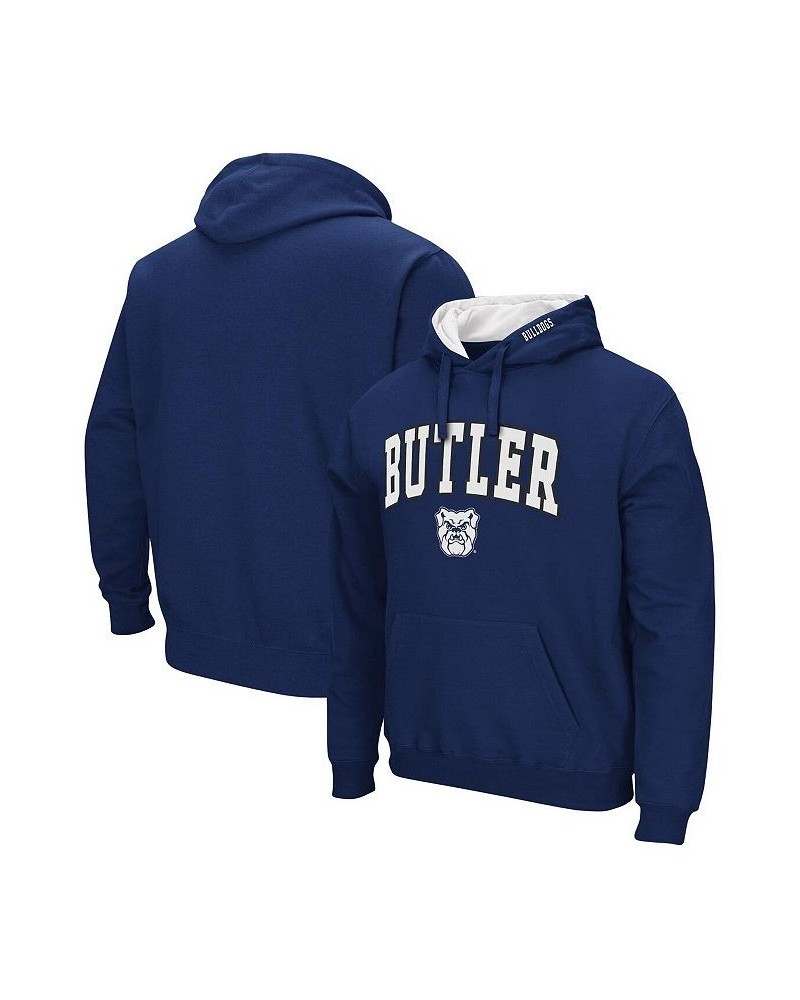 Men's Navy Butler Bulldogs Arch and Logo Pullover Hoodie $24.75 Sweatshirt