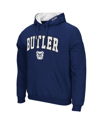 Men's Navy Butler Bulldogs Arch and Logo Pullover Hoodie $24.75 Sweatshirt