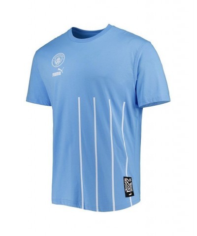 Men's Sky Blue Manchester City FtblCulture Wordmark T-shirt $21.15 T-Shirts