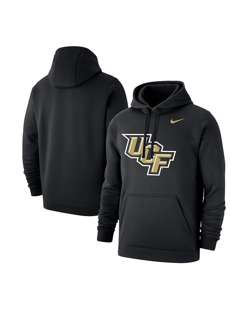 Men's Black UCF Knights Wordmark Logo Club Pullover Hoodie $39.95 Sweatshirt