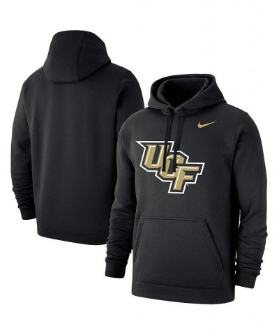 Men's Black UCF Knights Wordmark Logo Club Pullover Hoodie $39.95 Sweatshirt