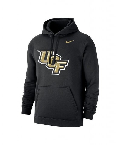 Men's Black UCF Knights Wordmark Logo Club Pullover Hoodie $39.95 Sweatshirt