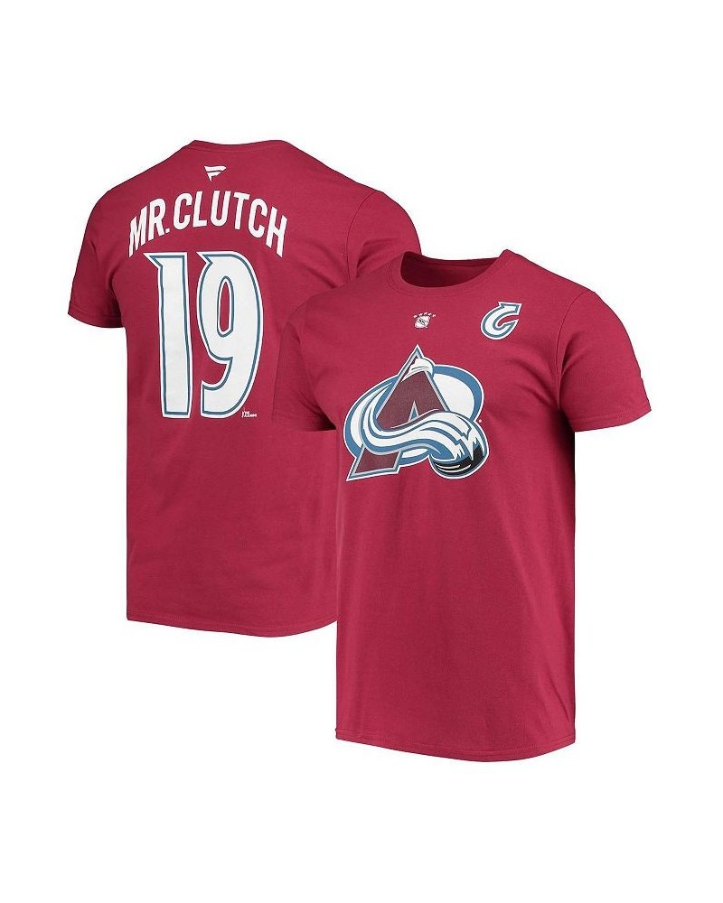 Men's Branded Joe Sakic Burgundy Colorado Avalanche Authentic Stack Retired Player Nickname and Number T-shirt $19.11 T-Shirts