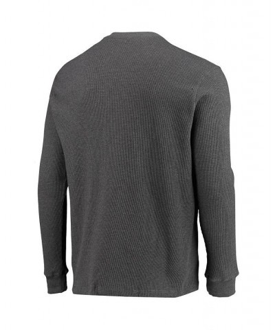 Men's Heathered Gray Chicago Bears Logo Maverick Thermal Henley Long Sleeve T-shirt $29.06 T-Shirts