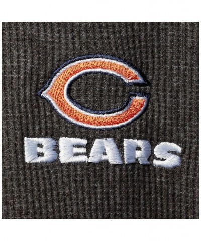 Men's Heathered Gray Chicago Bears Logo Maverick Thermal Henley Long Sleeve T-shirt $29.06 T-Shirts