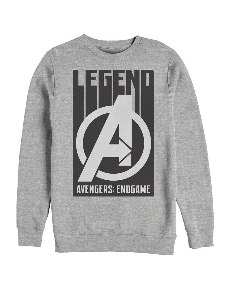 Marvel Men's Avengers Endgame Legend Logo, Crewneck Fleece Gray $24.20 Sweatshirt