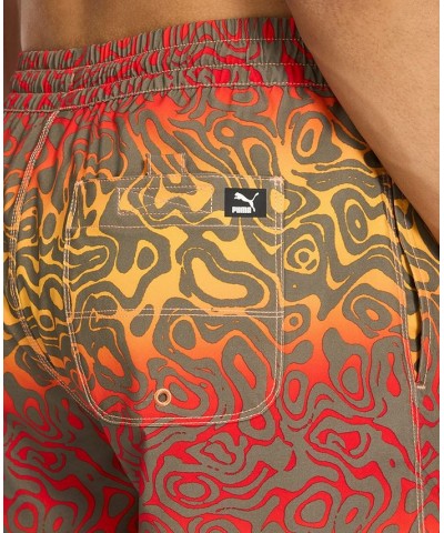 Men's Printed 7" Swim Trunks Yellow $17.60 Swimsuits