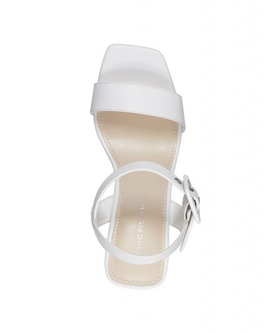 Women's Lukey Dress Wedge Sandals White $46.55 Shoes