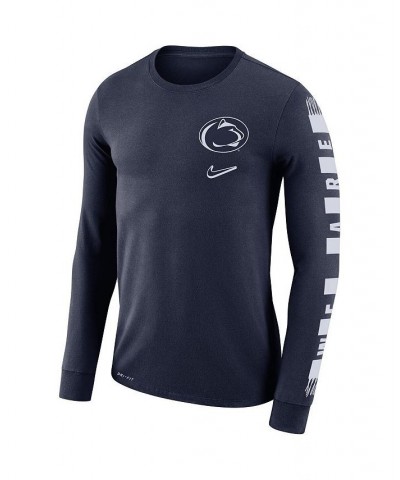 Men's Navy Penn State Nittany Lions Local Mantra Performance Long Sleeve T-shirt $21.59 T-Shirts