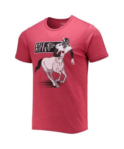 Men's Threads Kyle Pitts Red Atlanta Falcons Tri-Blend Unicorn Player T-shirt $25.48 T-Shirts