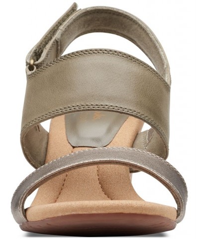 Women's Kyarra Faye Slingback Wedge Sandals Green $32.70 Shoes