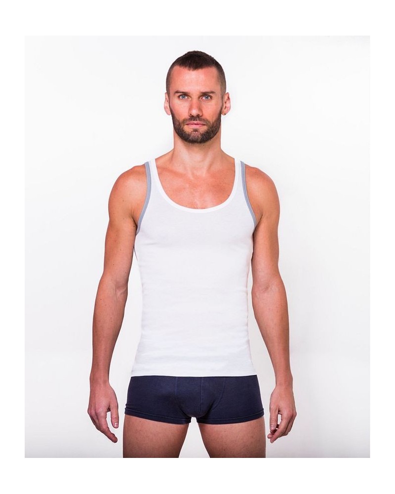 100% Certified Egyptian Cotton Tank - 2 Pack White $33.04 Undershirt