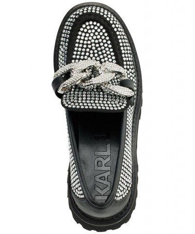 Women's Giana Slip-On Embellished Loafer Flats Gray $74.73 Shoes