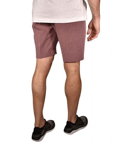 Men's Micro Graph Flat Front Gurkha Shorts Red $24.82 Shorts