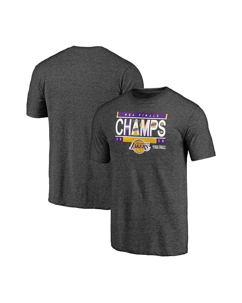 Men's Heather Gray Los Angeles Lakers 2020 NBA Finals Champions Bank Shot Tri-Blend T-shirt $14.28 T-Shirts