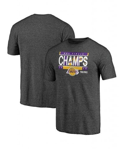 Men's Heather Gray Los Angeles Lakers 2020 NBA Finals Champions Bank Shot Tri-Blend T-shirt $14.28 T-Shirts