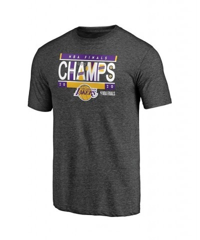 Men's Heather Gray Los Angeles Lakers 2020 NBA Finals Champions Bank Shot Tri-Blend T-shirt $14.28 T-Shirts