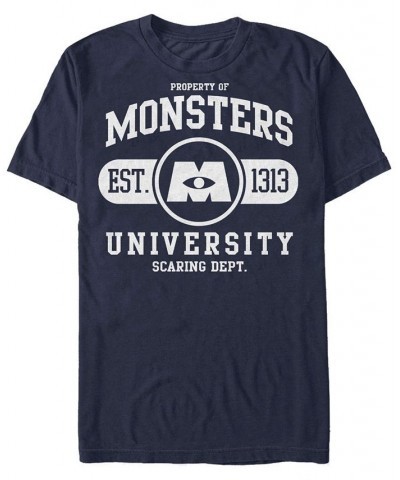 Men's University Short Sleeve Crew T-shirt Blue $19.94 T-Shirts