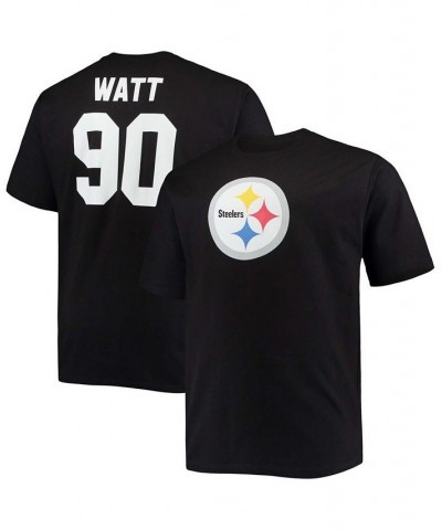 Men's Big and Tall T.J. Watt Black Pittsburgh Steelers Player Name Number T-shirt $24.18 T-Shirts