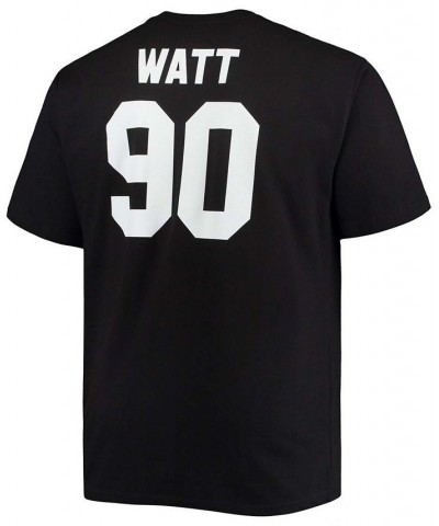 Men's Big and Tall T.J. Watt Black Pittsburgh Steelers Player Name Number T-shirt $24.18 T-Shirts