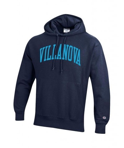 Men's Navy Villanova Wildcats Team Arch Reverse Weave Pullover Hoodie $38.00 Sweatshirt