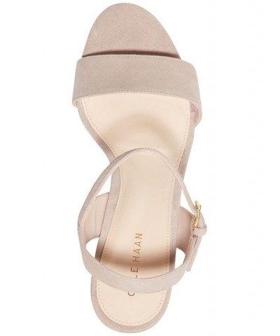 Women's Josie Block-Heel Sandals Tan/Beige $79.90 Shoes