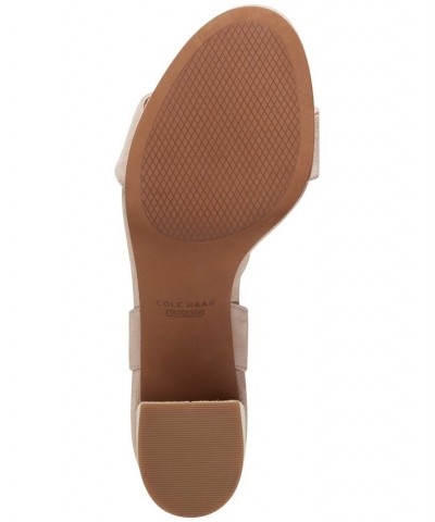 Women's Josie Block-Heel Sandals Tan/Beige $79.90 Shoes