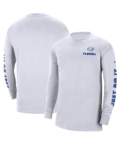 Men's White Florida Gators Heritage Max 90 Long Sleeve T-shirt $21.15 T-Shirts