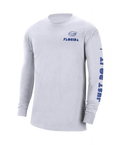 Men's White Florida Gators Heritage Max 90 Long Sleeve T-shirt $21.15 T-Shirts