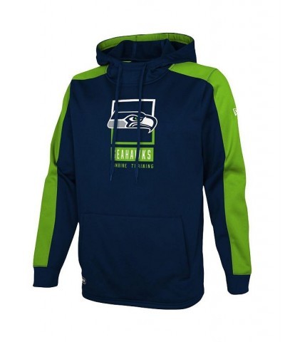 Men's College Navy Seattle Seahawks Combine Authentic Rise Pullover Hoodie $29.69 Sweatshirt